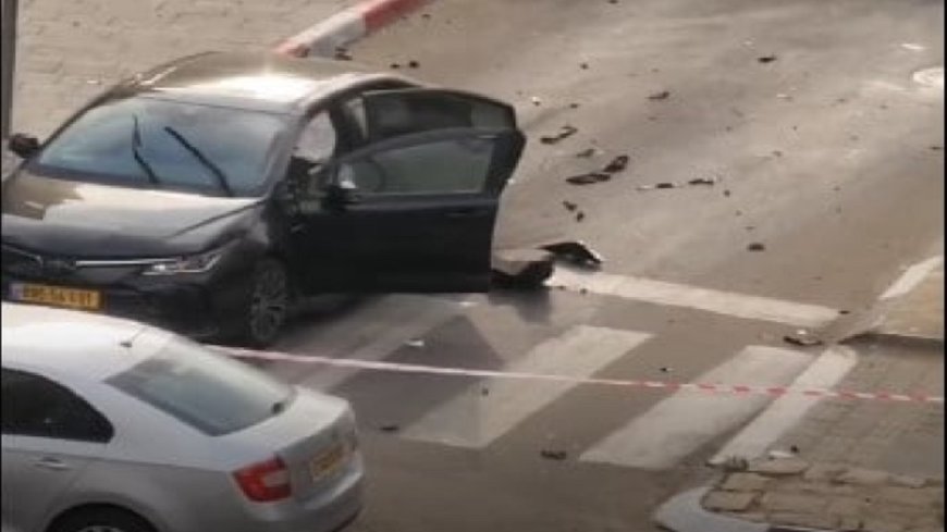 انفجار یک خودرو در ورودی یک شهرک صهیونیستی