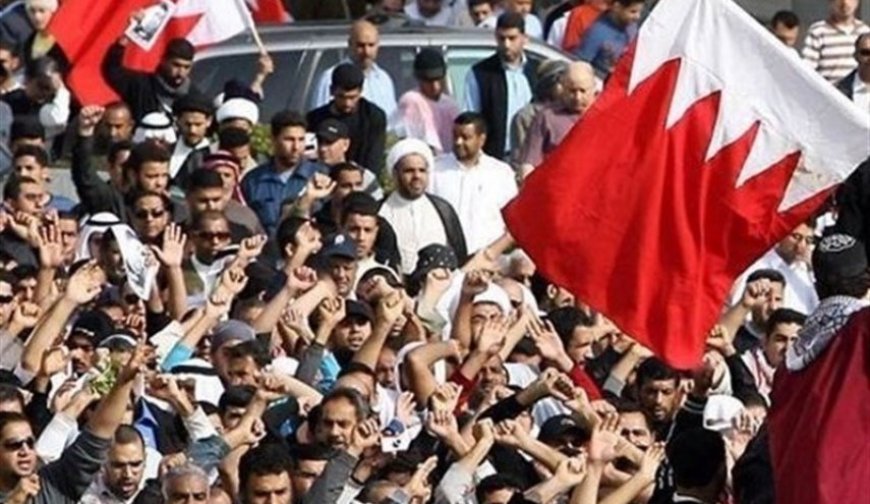 تظاهرات مردم بحرین علیه استقرار ناوگان پنجم نیروی دریایی آمریکا در خاک این کشور