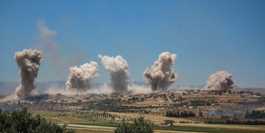 حمله ارتش سوریه به مواضع تروریست‌ها در ادلب
