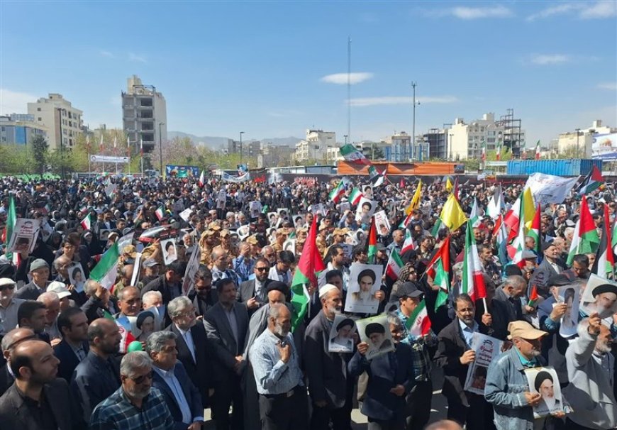 شکوه حضور ایرانیان در راهپیمایی روز قدس